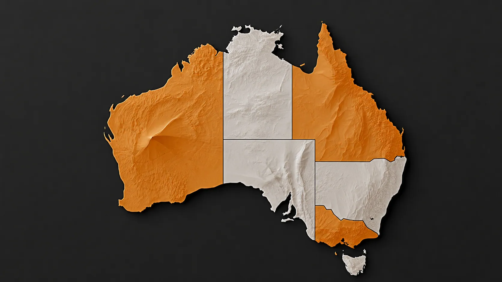 Map of Australia showing Rostrevor Group coverage across Victoria, South Australia, and Western Australia